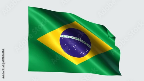 brazil flag with alpha channel, transparent background