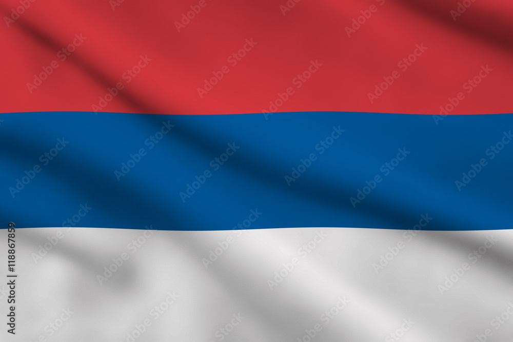 Fototapeta premium Flag of Serbia