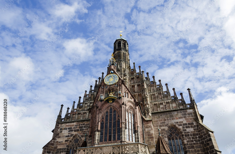 Foto Frauenkirche (Church of Our Lady) in Nuremberg, Bavaria, Germany