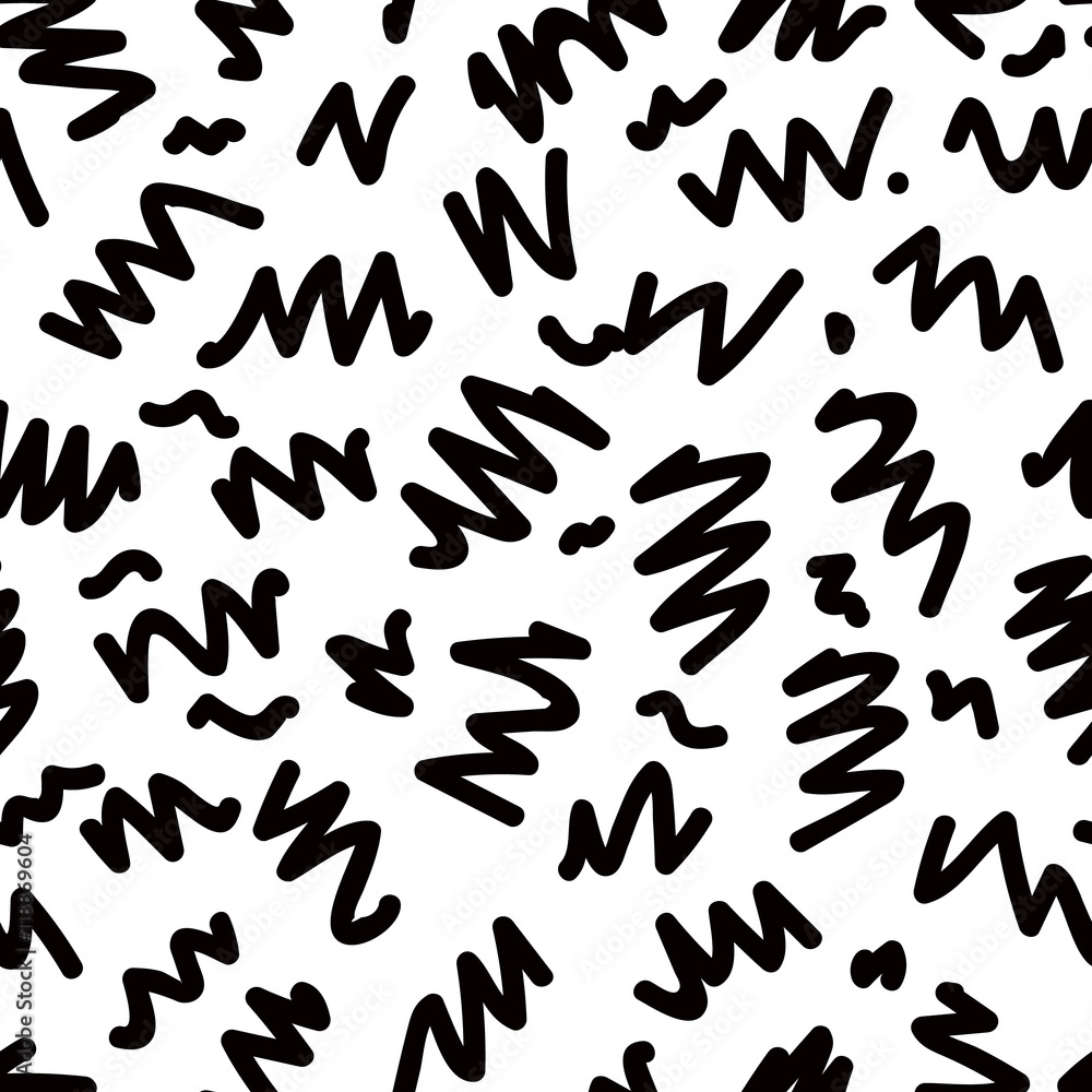 Seamless hand drawn irregular uneven black and white texture Stock ...