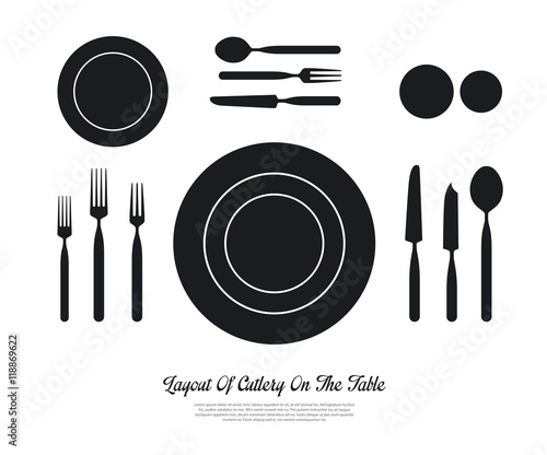 layout of cutlery on the table