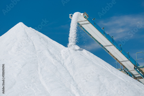 Sea salt production and storage