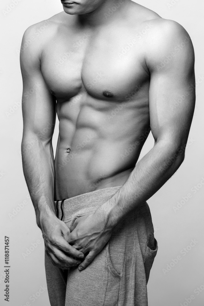 Handsome young man's torso