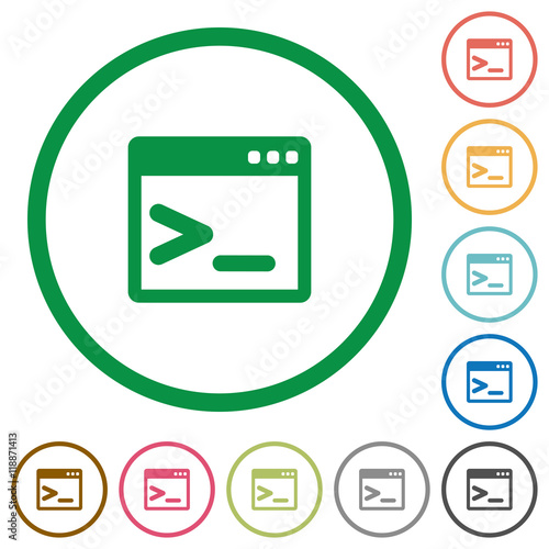 Free Download Command prompt outlined flat icons - GFXLoad