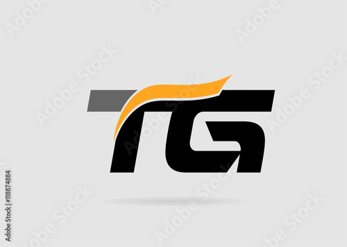 Letter T and G logo template
