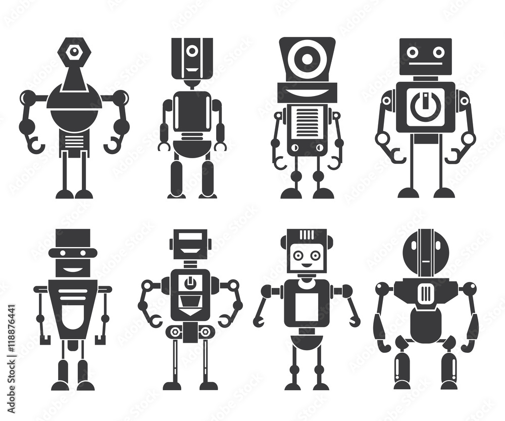 robot icons robot icons