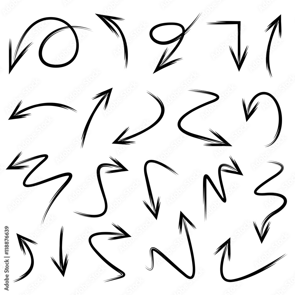 hand drawn arrows hand drawn arrows