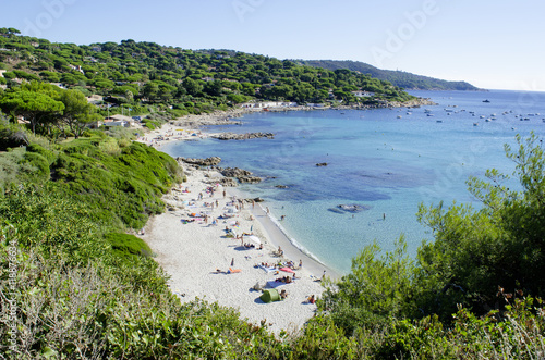 Escalet beach, near to Saint-Tropez, french riviera photo