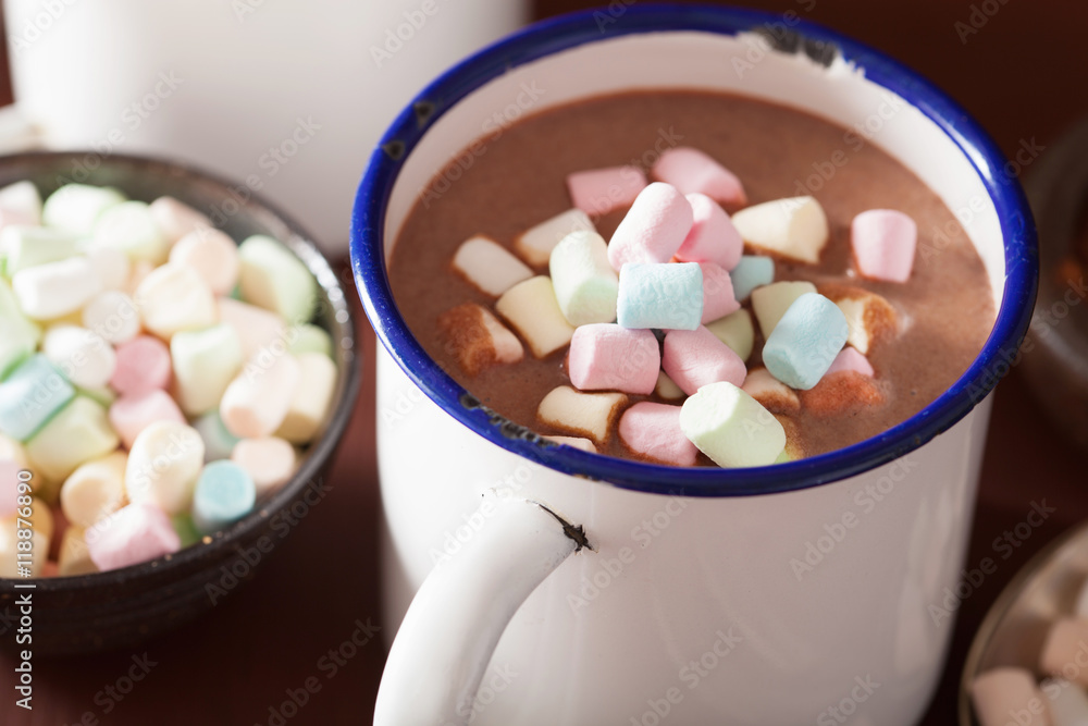 hot chocolate with mini marshmallows cinnamon winter drink hot chocolate with mini marshmallows cinnamon winter drink