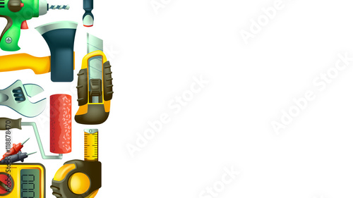 construction icons background