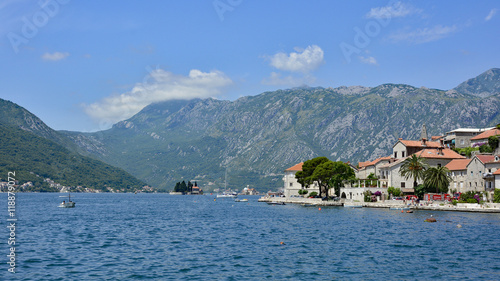 The small historic town of Perast in Kotor Bay, Montenegro.   © dragoncello
