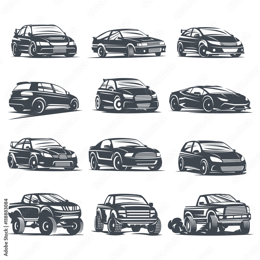 Obraz premium zestaw sportowy samochód4