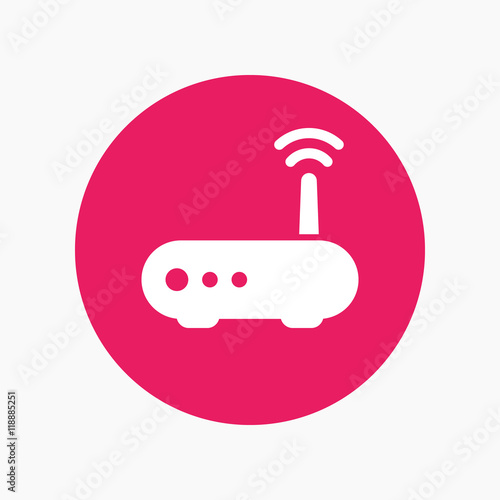 Router round icon