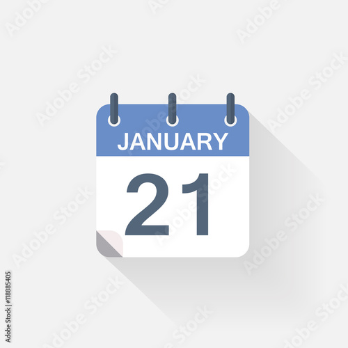 21 january calendar icon