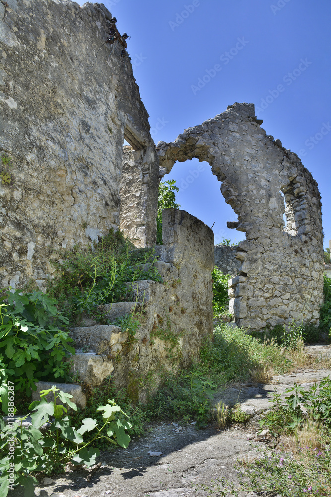 An historic derelict building in the southern city of Trebinje in Republika Srpska, Bosnia and Herzegovina.
