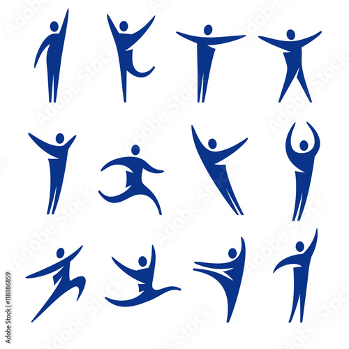 Abstract people icons collection
