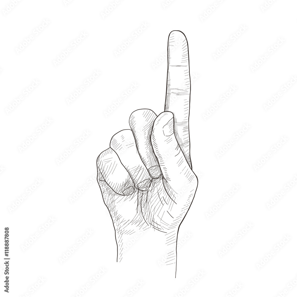 Index Finger Hand Drawing Gesture  Pointing Finger  Free Transparent PNG  Clipart Images Download