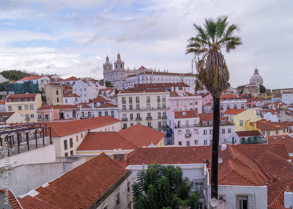 View of Lisbon,Portugal, from observation site.