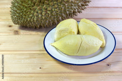 Durian, delicious popular thai fruit photo