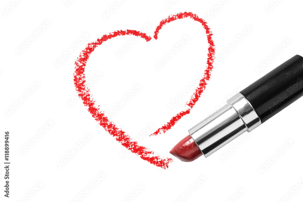 Red lipstick mark Red lipstick mark