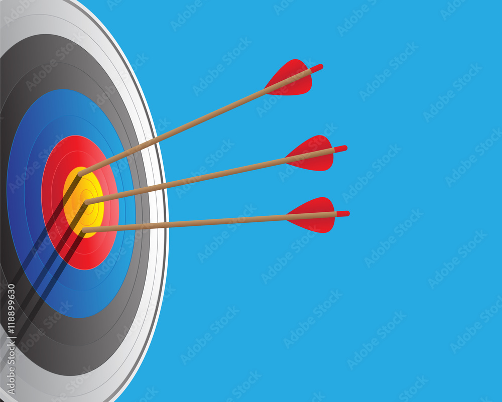 Archery and arrows background sport vector illustration. Archery and arrows background sport vector illustration.