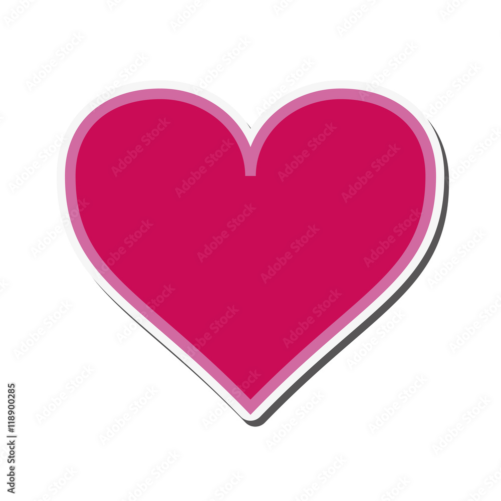 flat design heart cartoon icon vector illustration flat design heart cartoon icon vector illustration