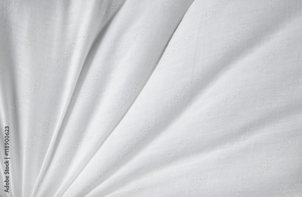 Fototapeta premium A full page of creased white pillow texture