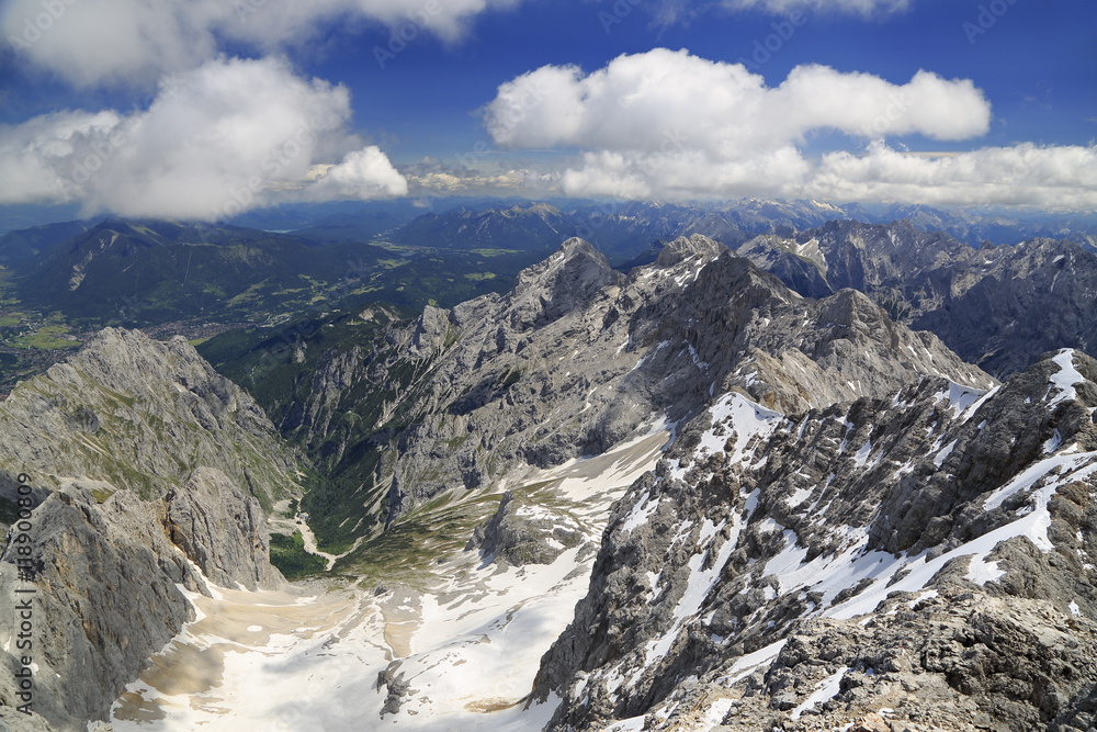 Alps mountains near Zugspitze, Germany
