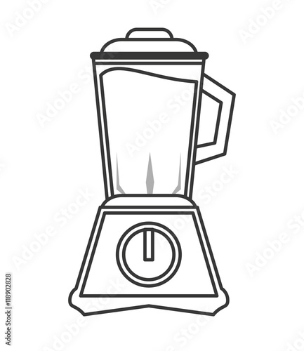 blender appliance juice drink beverage fresh icon. Flat and isolated design. Vector illustration