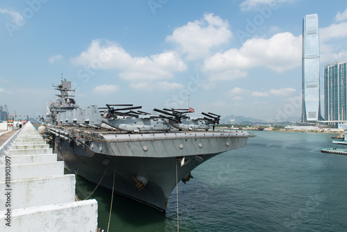 HONG KONG, CHINA - Sept 18:The U.S. amphibious assault ship USS photo