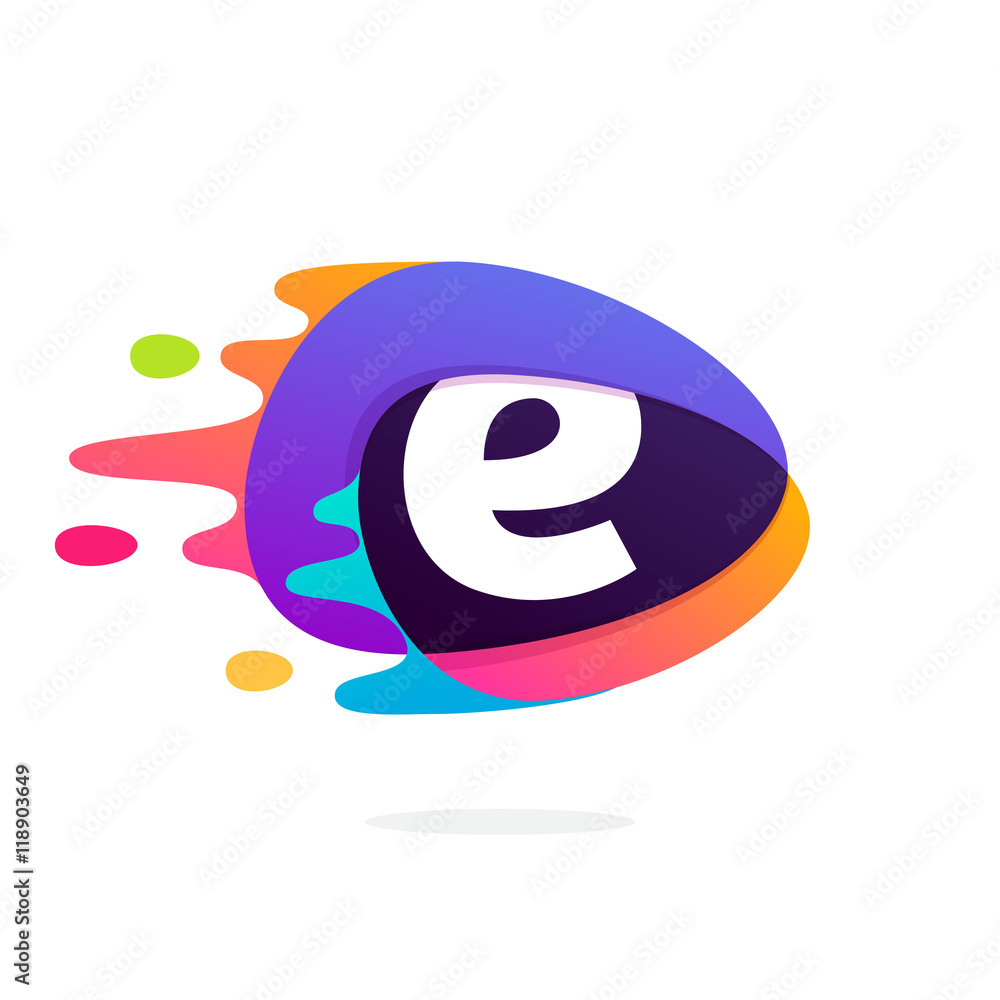 Letter E logo in triangle intersection icon with fast speed line Letter E logo in triangle intersection icon with fast speed line