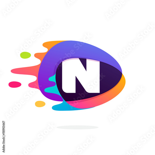 Free Download Letter N logo in triangle intersection icon with fast speed line - GFXLoad