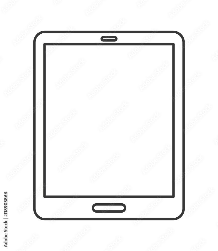 tablet device gadget technology icon. Flat and isolated design. Vector illustration tablet device gadget technology icon. Flat and isolated design. Vector illustration