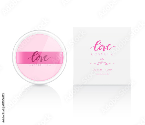 Cosmetic Packaging Template : Vector Illustration