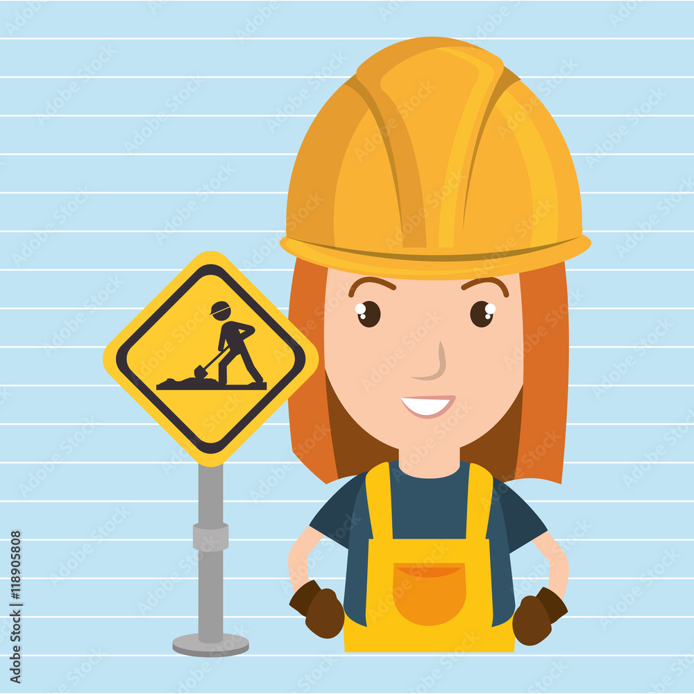 woman worker construction vector illustration design eps 10 woman worker construction vector illustration design eps 10