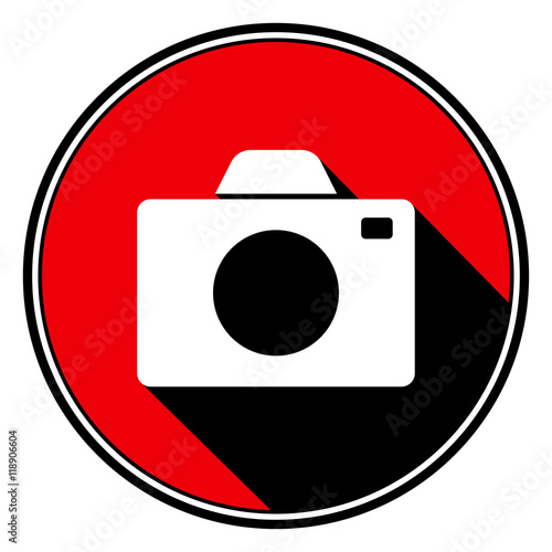 red information icon - white camera