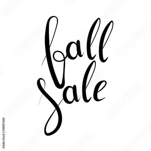 Fall sale lettering