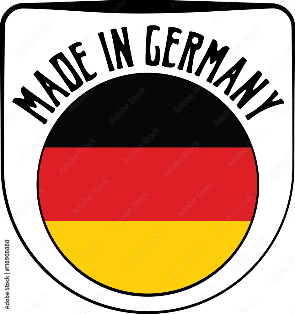 Naklejka premium Made in Germany badge sign. Vector illustration