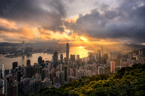 Canvas Print The Peak, Hongkong