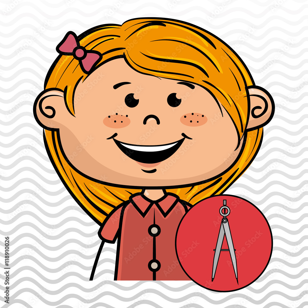 Obraz premium character school student icon vector illustration design