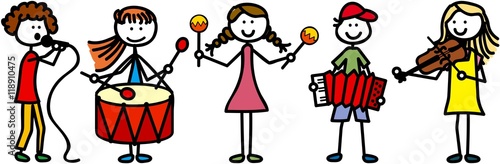 Kinder beim musizieren