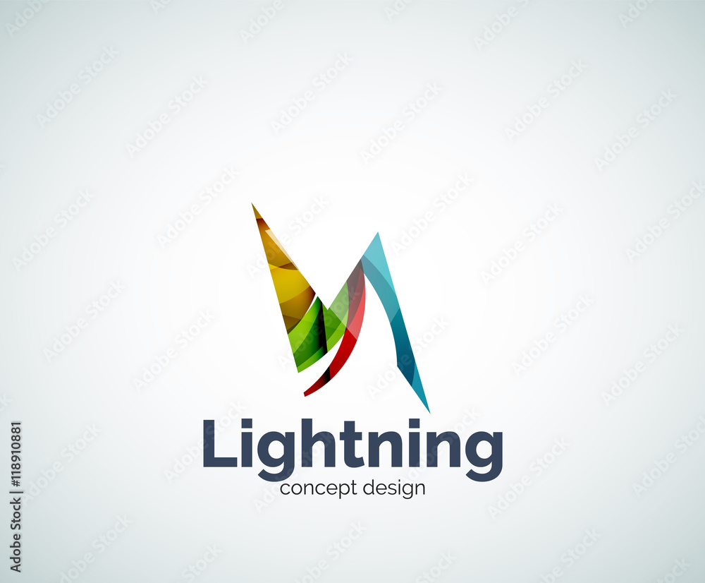Lightning logo template Lightning logo template