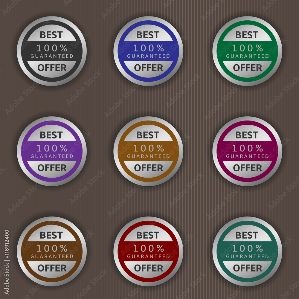 Fototapeta premium Best offer labels