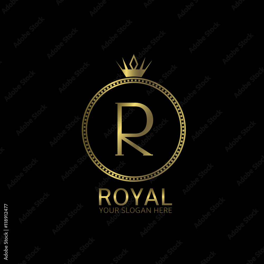 Fototapeta premium Royal golden label
