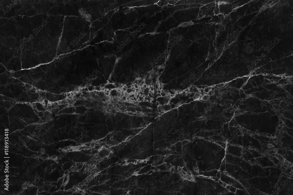 Naklejka premium black marble patterned texture background , abstract marble in n