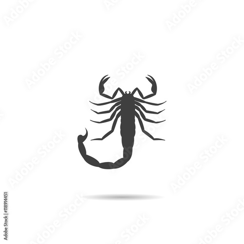 Icon, Silhouette of a scorpion.