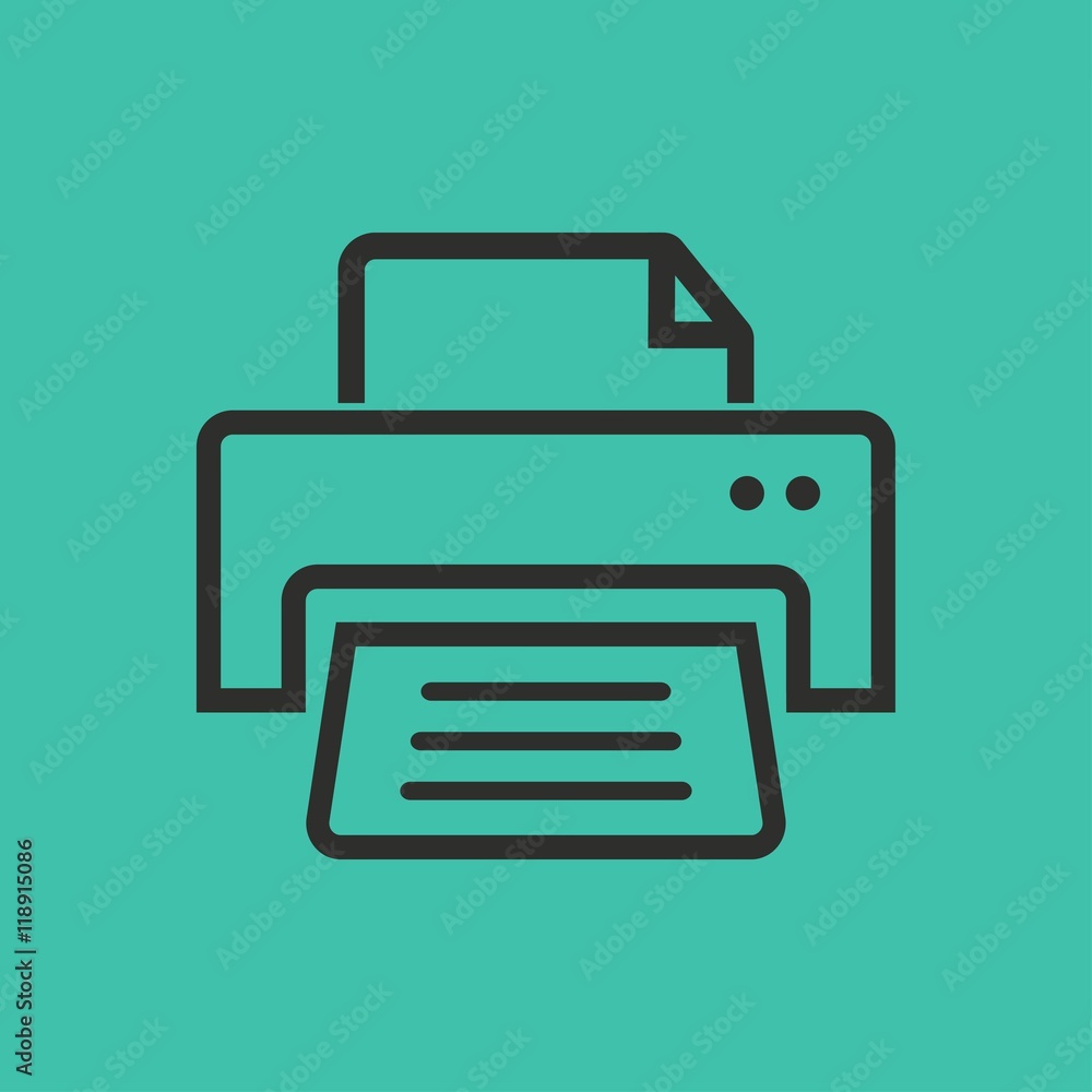 Printer vector icon. Printer vector icon.