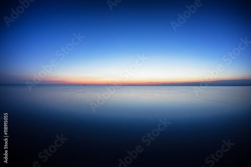 Dawn on Alakol lake in Kazakhstan