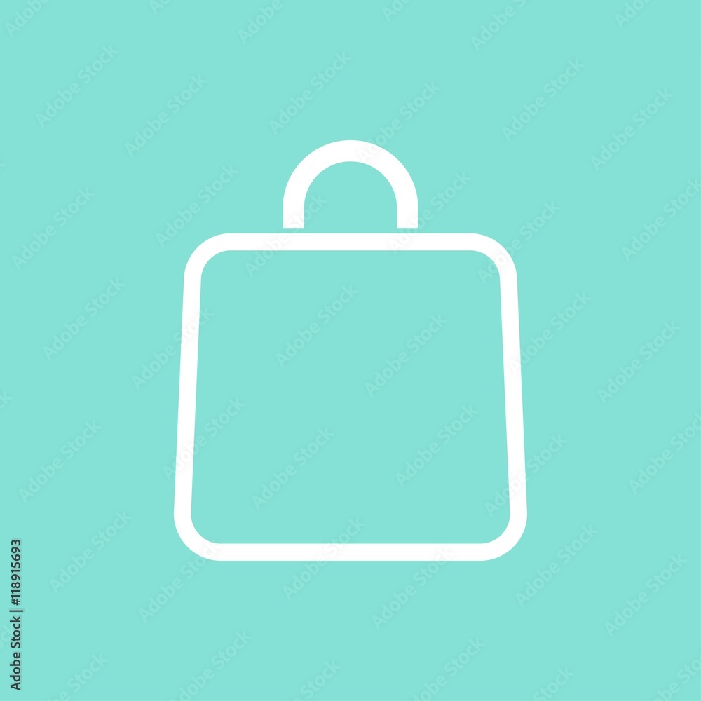 Shopping bag vector icon. Shopping bag vector icon.