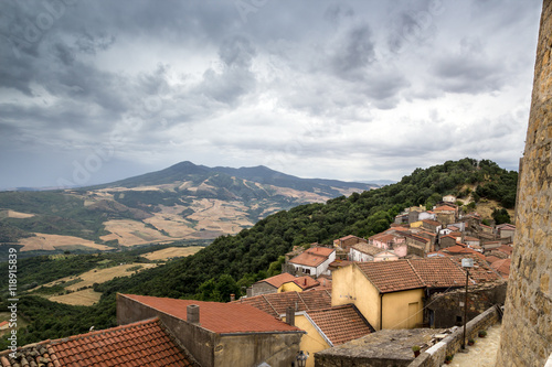 Bild auf Leinwand Monte Vulture visto dal Castello Grimaldi Monteverde (Avellino)